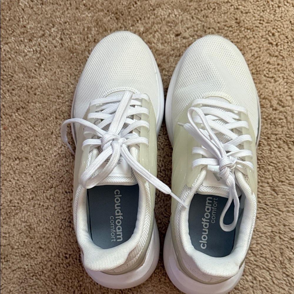 adidas White Cloudfoam Athletic Shoes